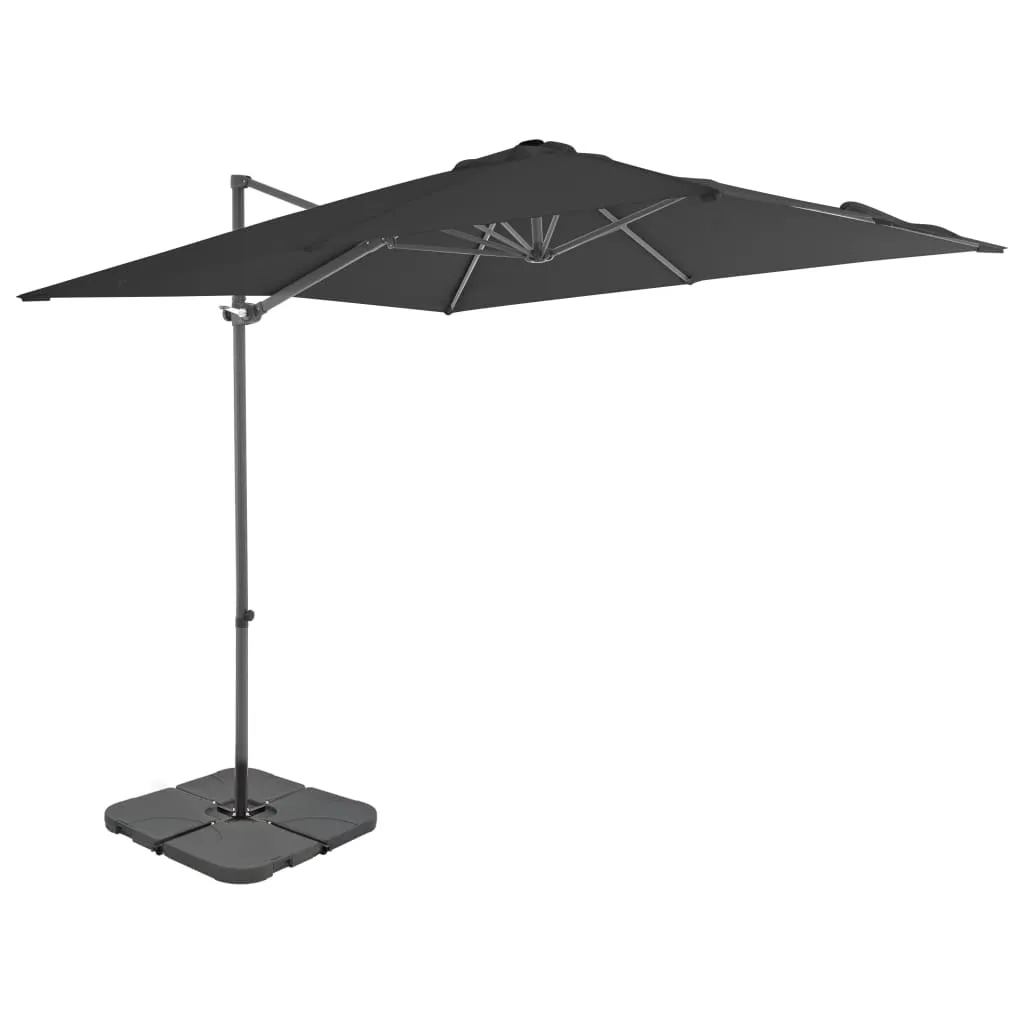 HOMMIE Sonnenschirm mit Schirmständer Anthrazit(9957)